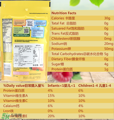 嘉寶溶豆成分如何？嘉寶溶豆成分表