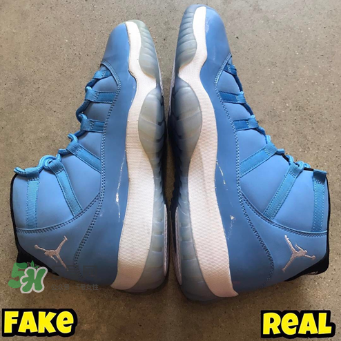 air jordan 11北卡藍真假怎么分辨？aj11北卡藍真假鑒定