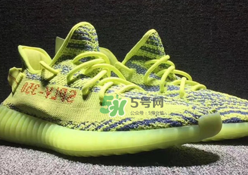 adidas yeezy boost 350 v2熒光黃椰子實物什么樣？