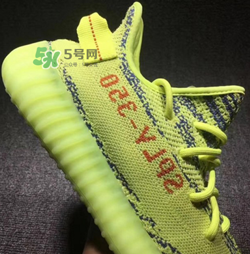 adidas yeezy boost 350 v2熒光黃椰子實物什么樣？