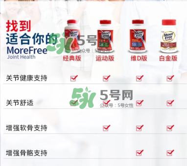 movefree紅藍綠區(qū)別 movefree維骨力有哪幾款？