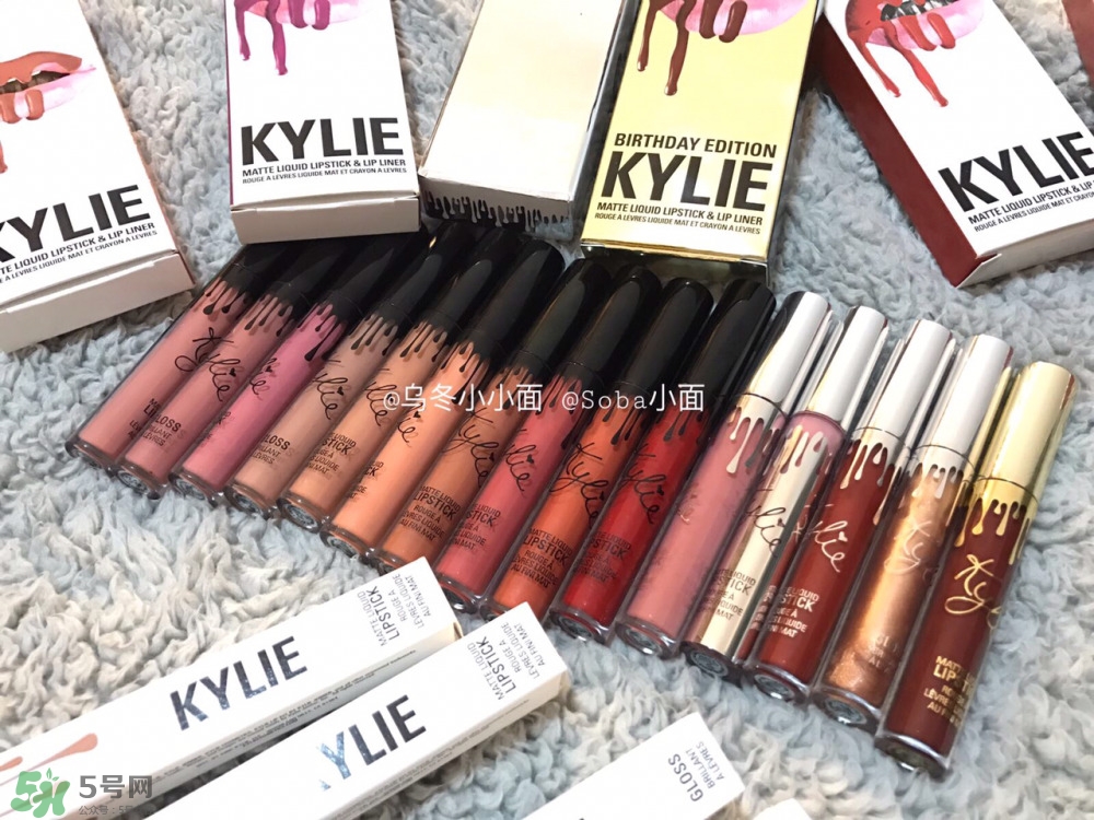 kylie cosmetics唇釉色號_kylie cosmetics唇釉試色圖