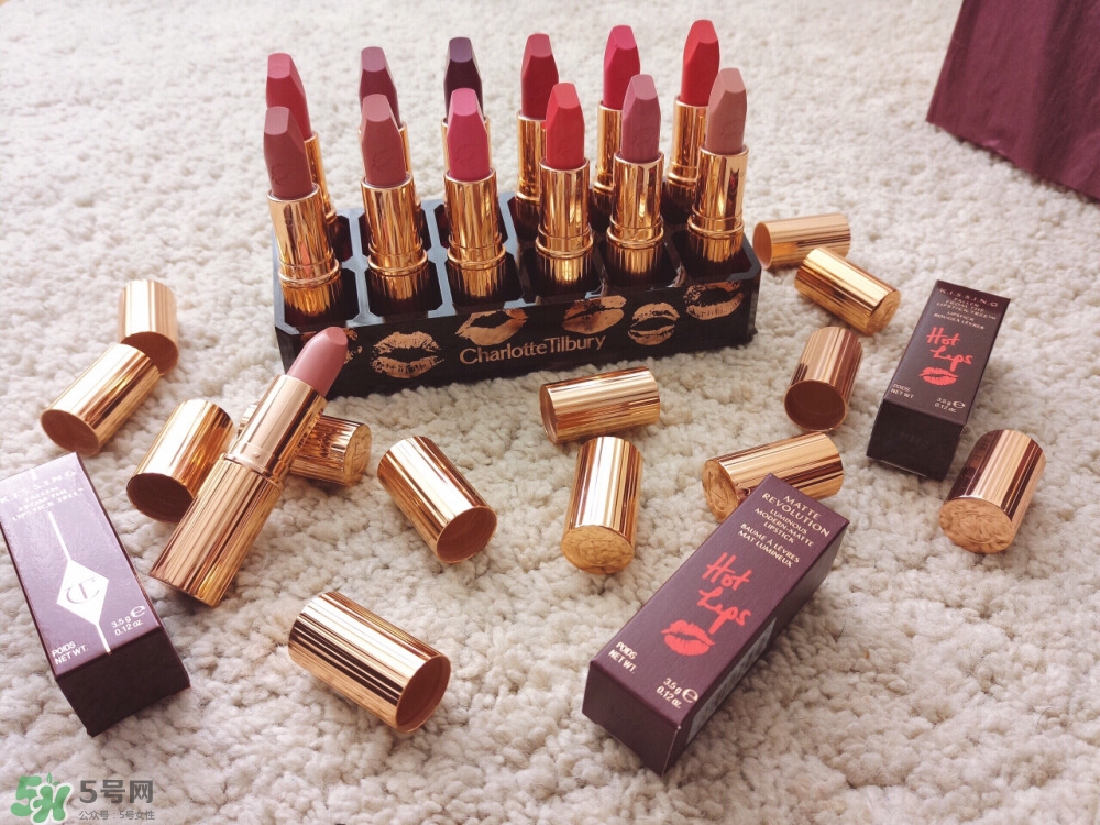 charlotte tilbury hot lips口紅色號(hào)_試色圖