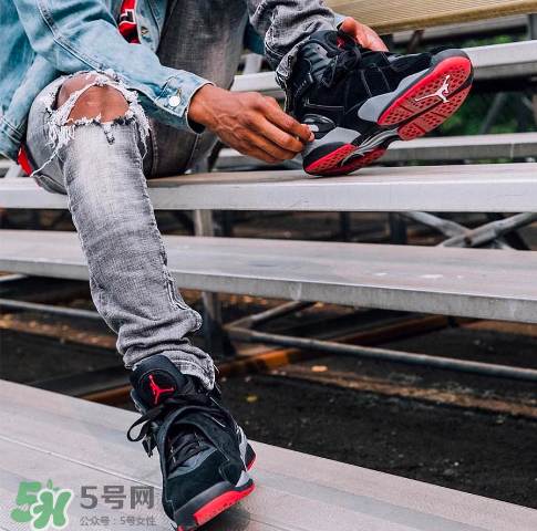 air jordan 8 alternate bred黑紅配色實(shí)物怎么樣_上腳效果