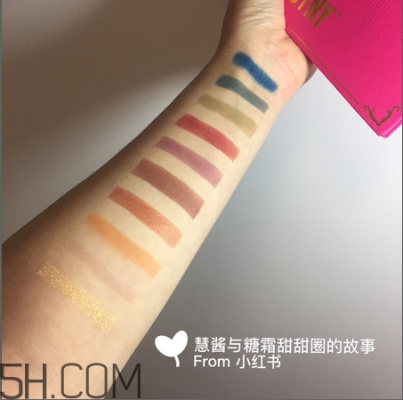 jeffree star androgyny眼影盤(pán)色號(hào)_試色圖