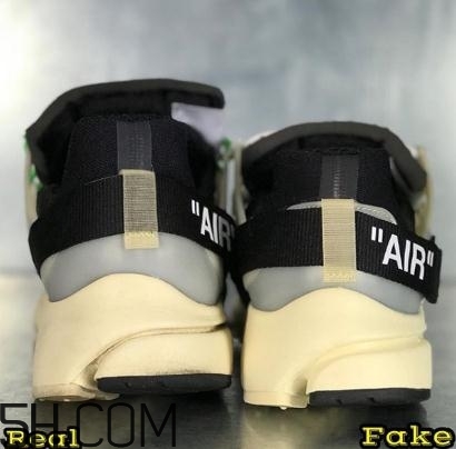 off white與nike air presto聯(lián)名真假對比圖