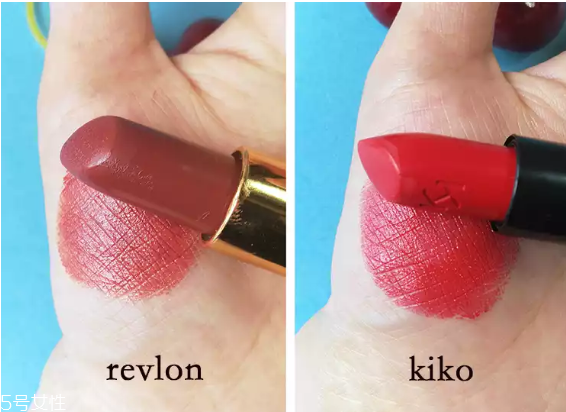 kiko和revlon口紅哪個好 kiko和revlon口紅對比測試