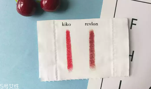 kiko和revlon口紅哪個好 kiko和revlon口紅對比測試