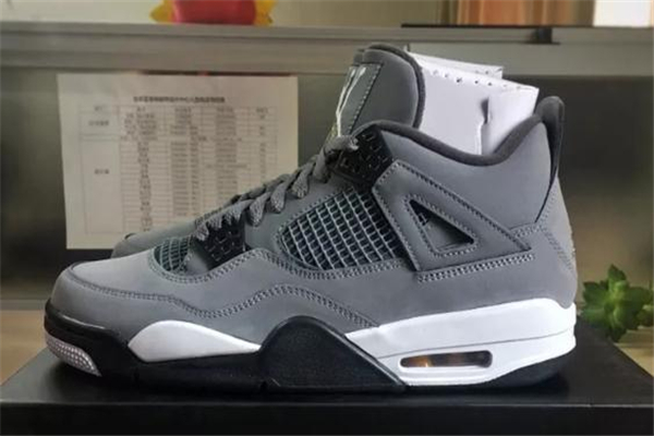 aj4 cool grey開箱測評 aj4酷灰復(fù)刻開箱實(shí)物圖